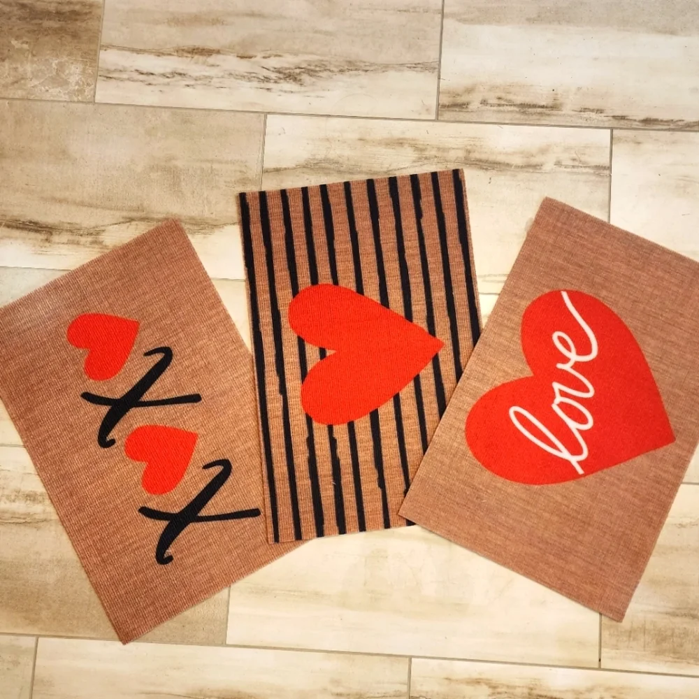 DOOR MAT (VALENTINE'S) set of 3 NWT